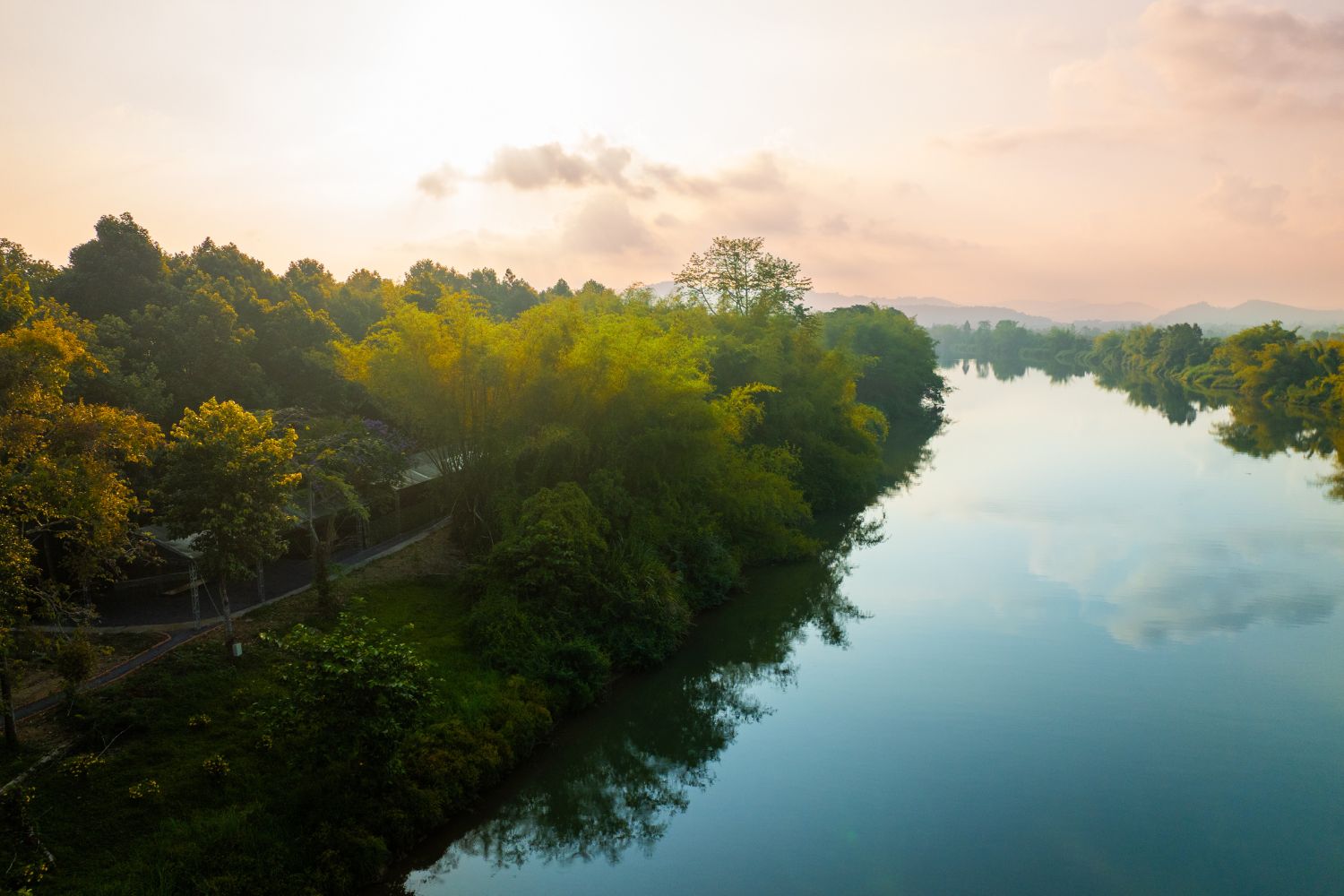 The Dong Nai River forms the eastern and southern boundary of Cat Tien National Park.