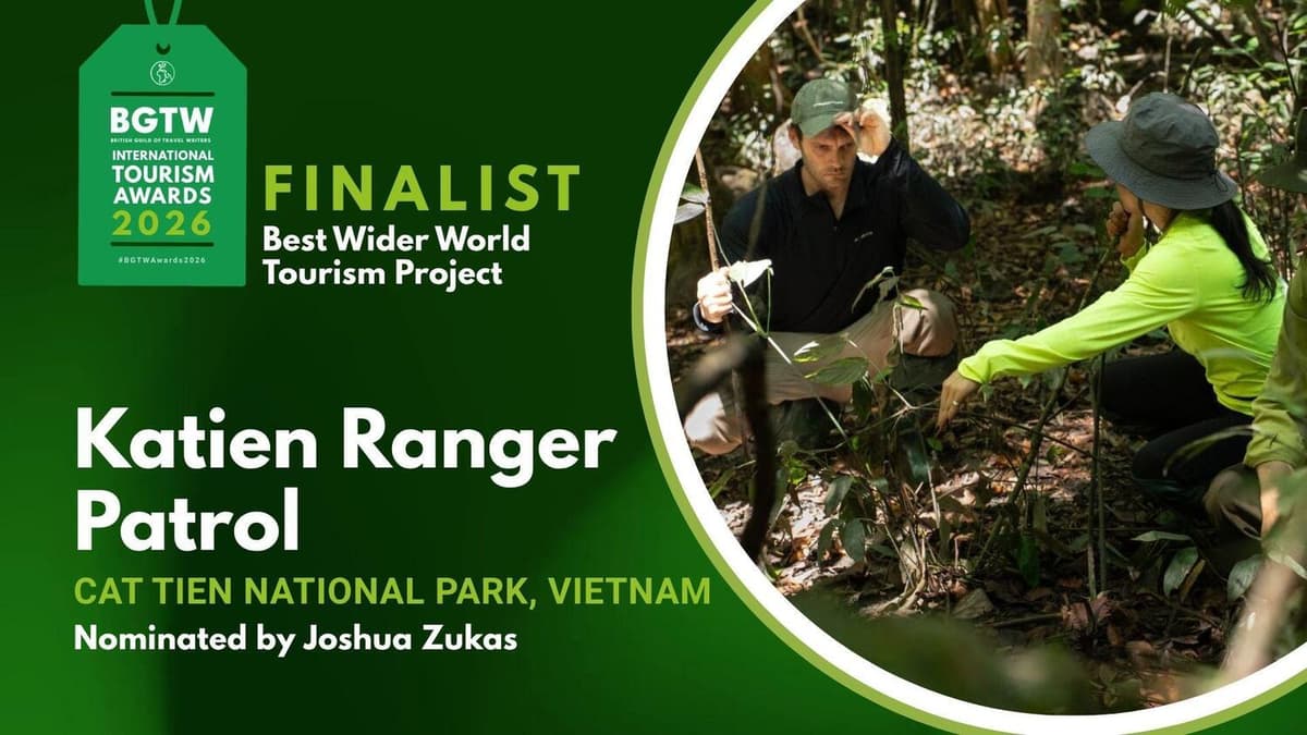 Katien Ranger Patrol is one of three 2026 finalists for Best Wider World Tourism Project.